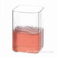 Single Wall Square Glass Mugs